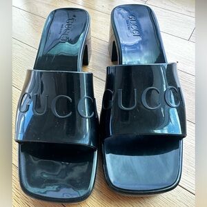 Gucci Logo Rubber Heels